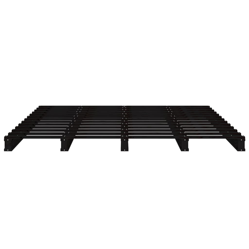 palleseng 120x190 cm Small Double massivt fyrretræ sort