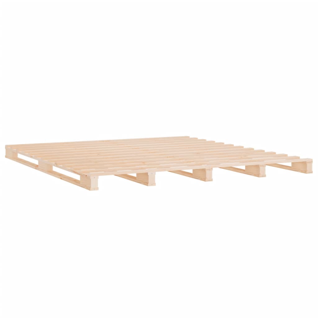 palleseng 135x190 cm dobbelt massivt fyrretræ