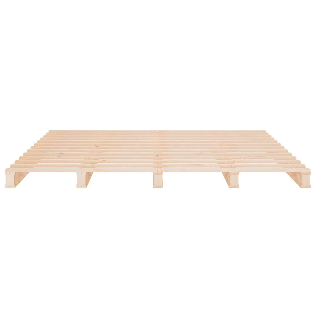 palleseng 135x190 cm dobbelt massivt fyrretræ