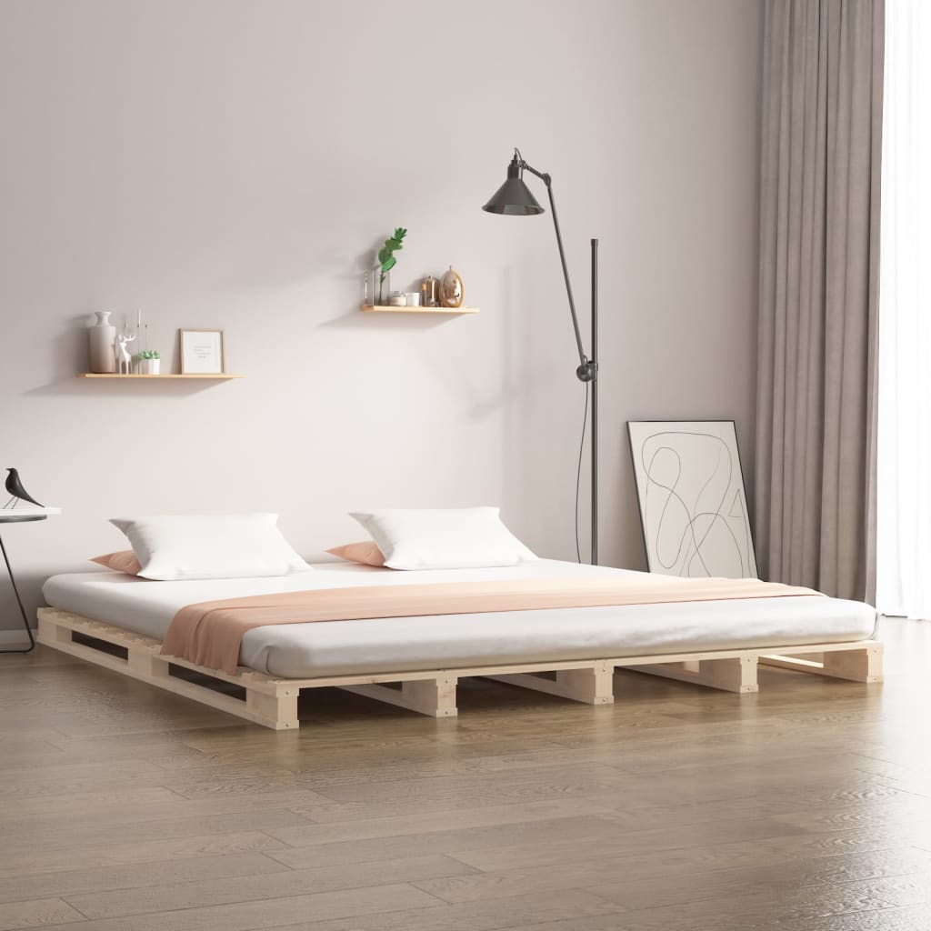 palleseng 140x190 cm massivt fyrretræ