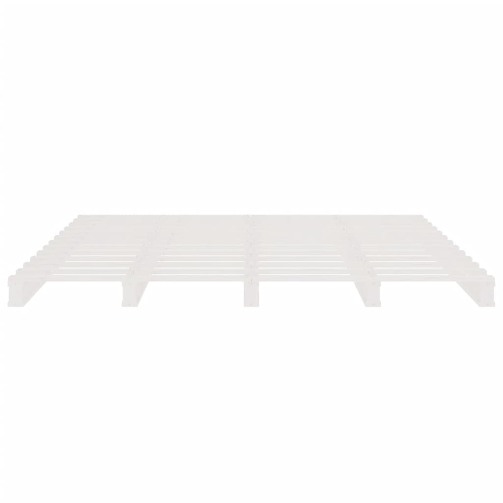 palleseng 140x190 cm massivt fyrretræ hvid