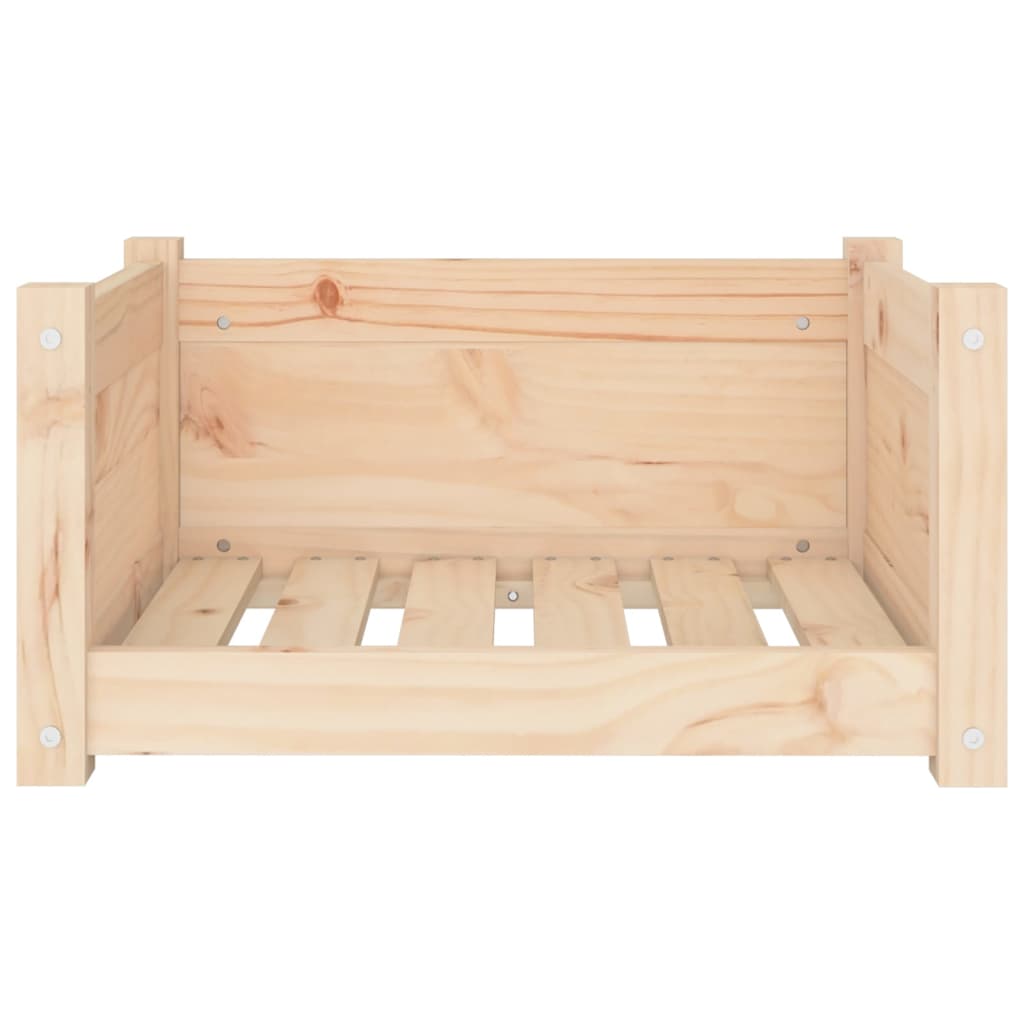 hundeseng 55,5x45,5x28 cm massivt fyrretræ