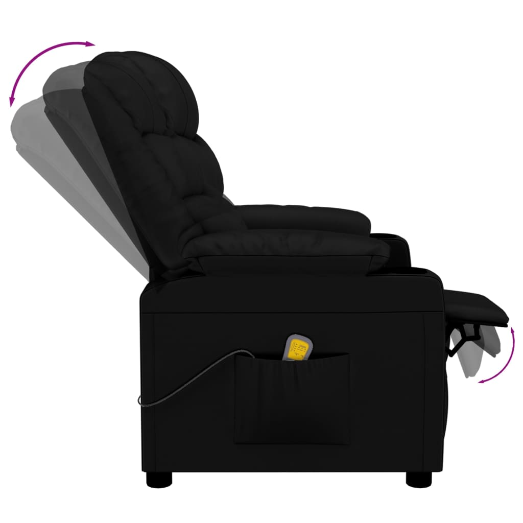 massagestol kunstlæder sort