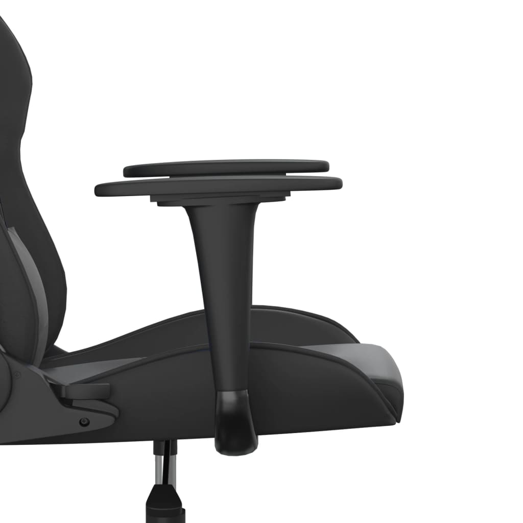 gamingstol med massagefunktion kunstlæder sort