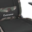 gamingstol med massagefunktion + fodstøtte stof sort camouflage