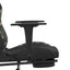 gamingstol med massagefunktion + fodstøtte stof sort camouflage