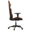 gamingstol m. massagefunktion kunstlæder sort og orange