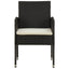 spisebordssæt til haven 5 dele polyrattan sort
