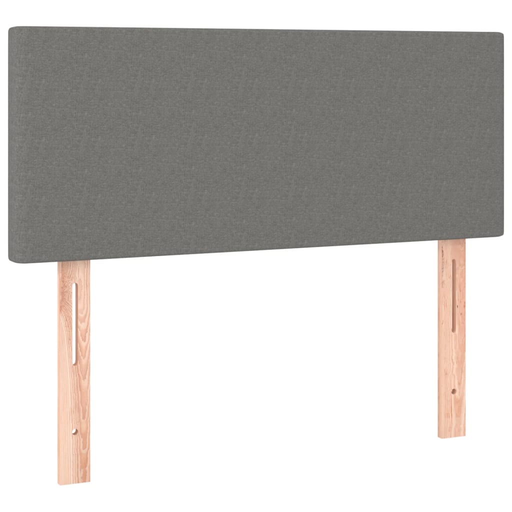 sengegavl 80x5x78/88 cm stof mørkegrå