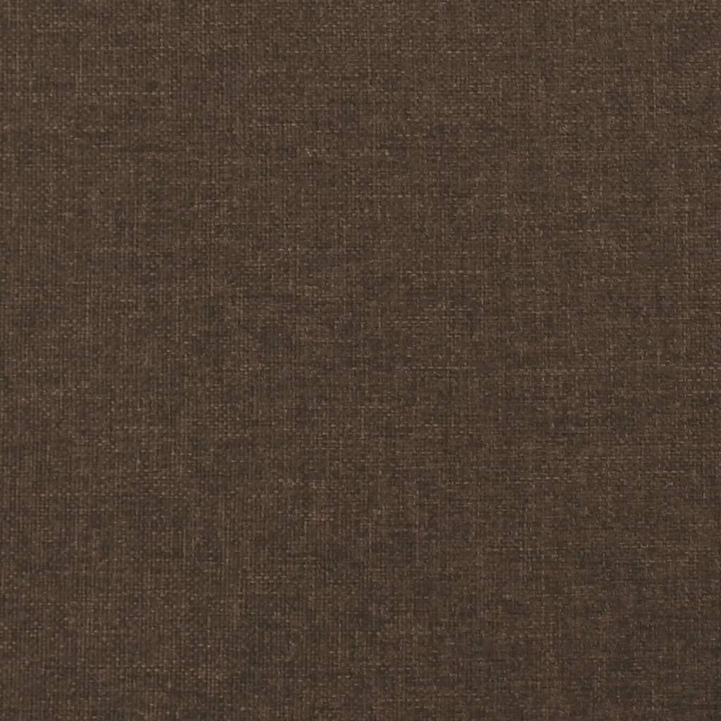 sengegavl 80x5x78/88 cm stof mørkebrun
