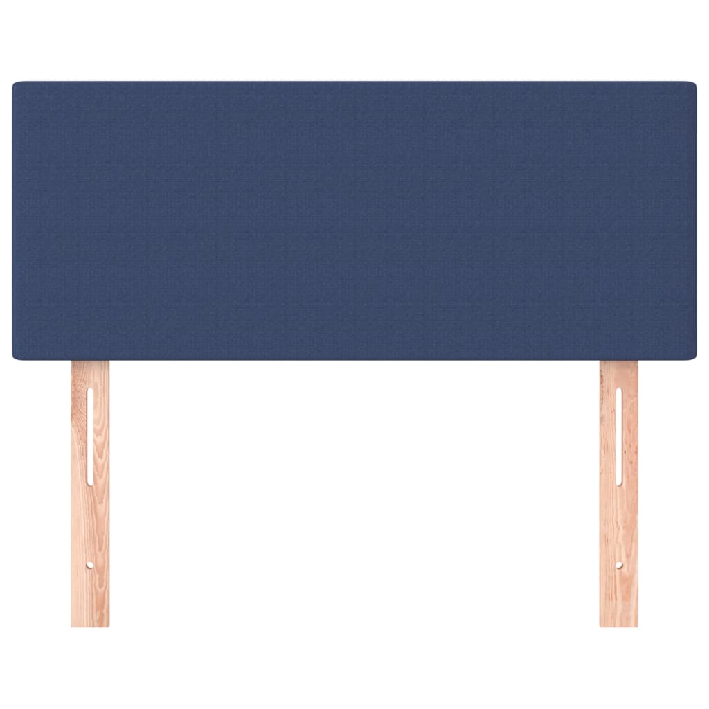 sengegavl 80x5x78/88 cm stof blå
