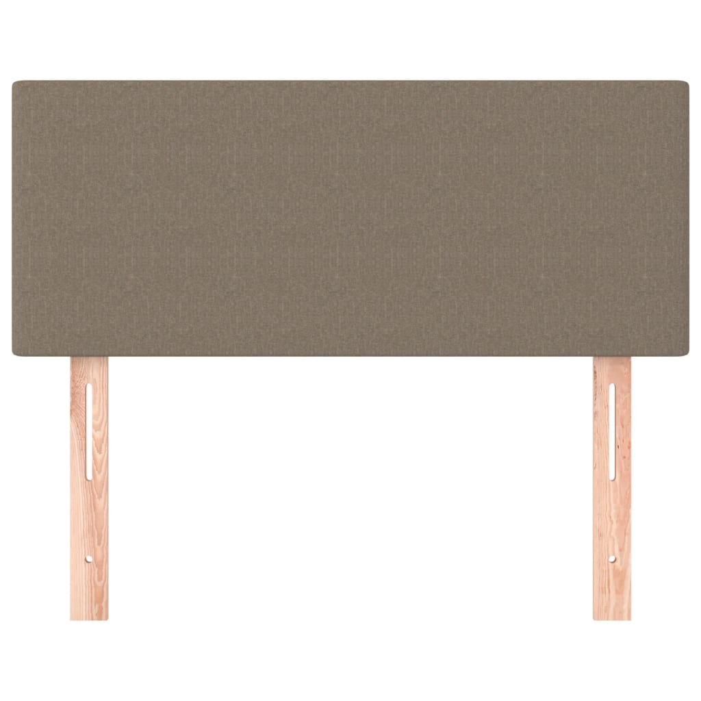 sengegavl 90x5x78/88 cm stof gråbrun