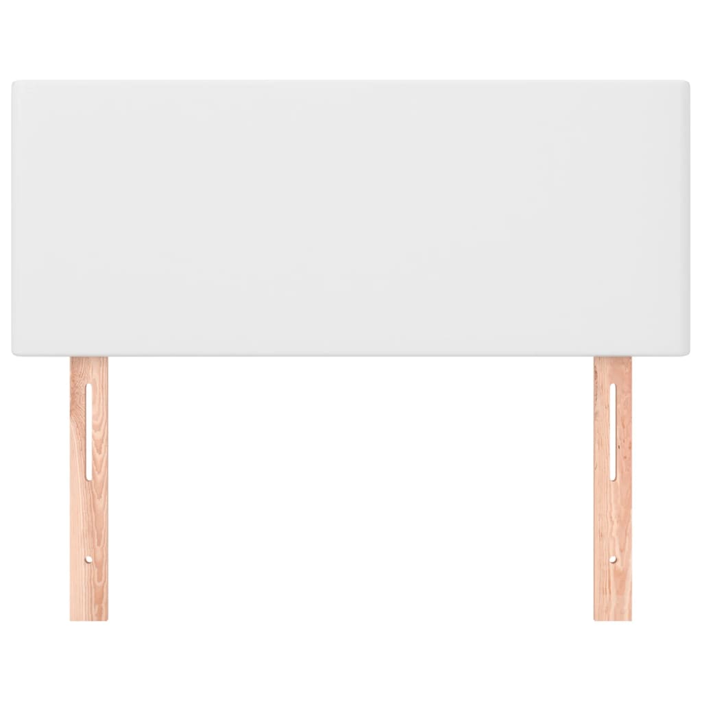sengegavl 90x5x78/88 cm kunstlæder hvid