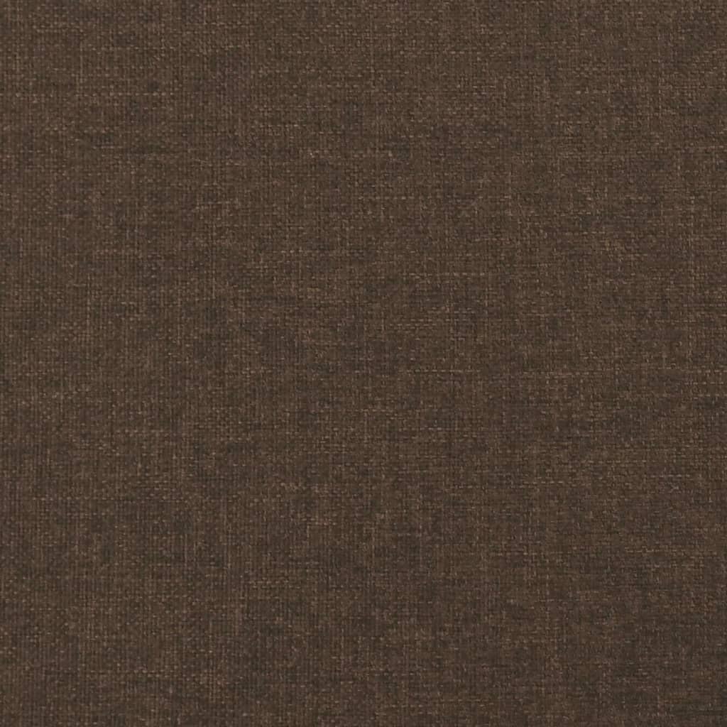sengegavl 100x5x78/88 cm stof mørkebrun
