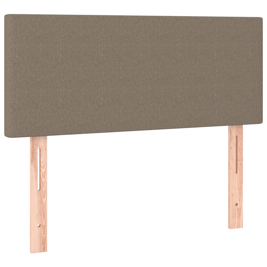 sengegavl 100x5x78/88 cm stof gråbrun