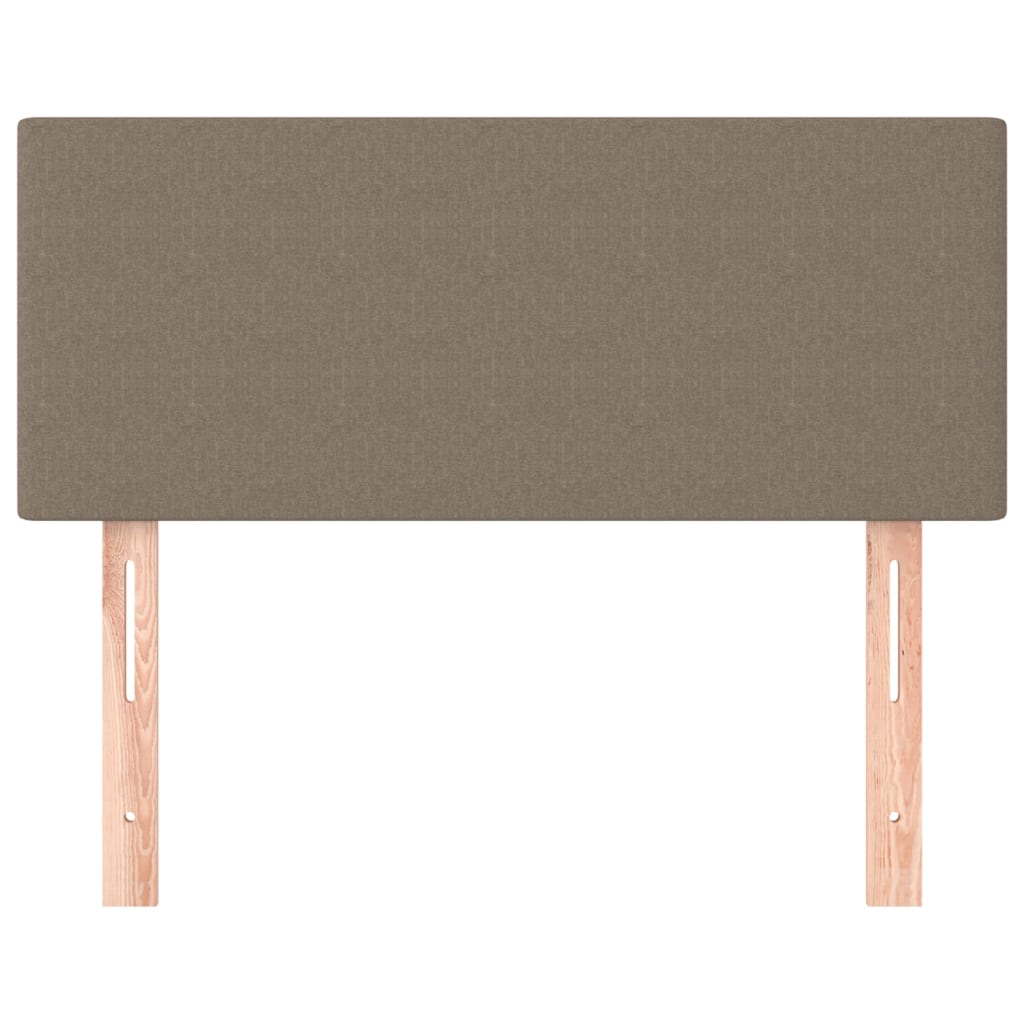 sengegavl 100x5x78/88 cm stof gråbrun