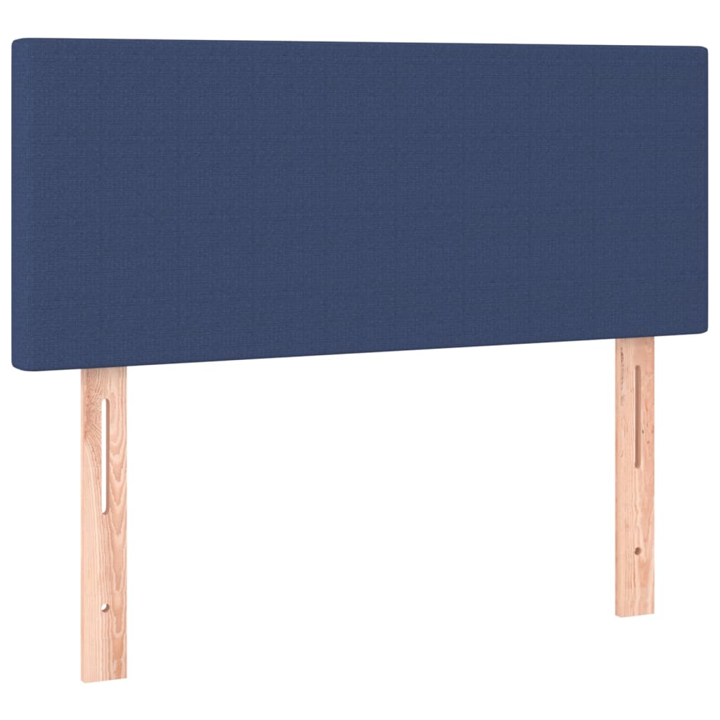 sengegavl 100x5x78/88 cm stof blå