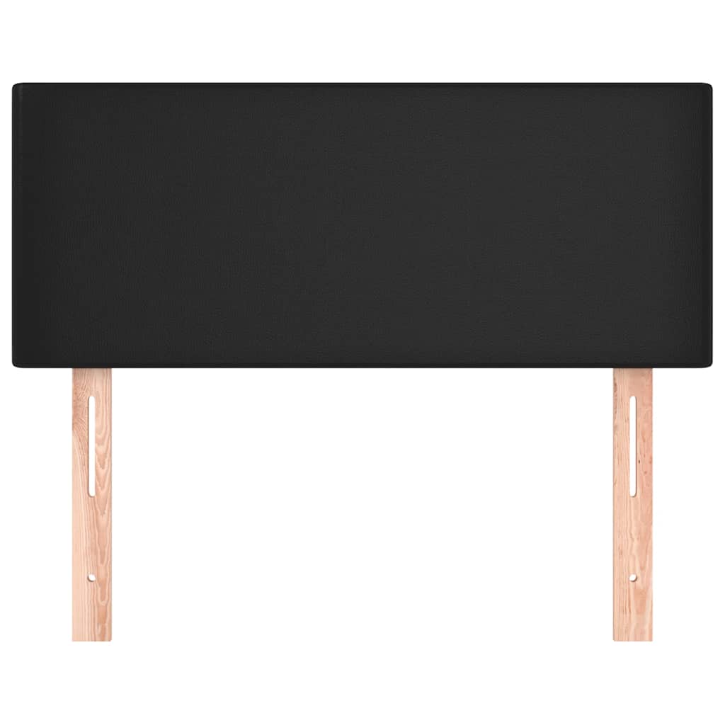 sengegavl 100x5x78/88 cm kunstlæder sort