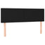 sengegavle 144x5x78/88 cm stof sort