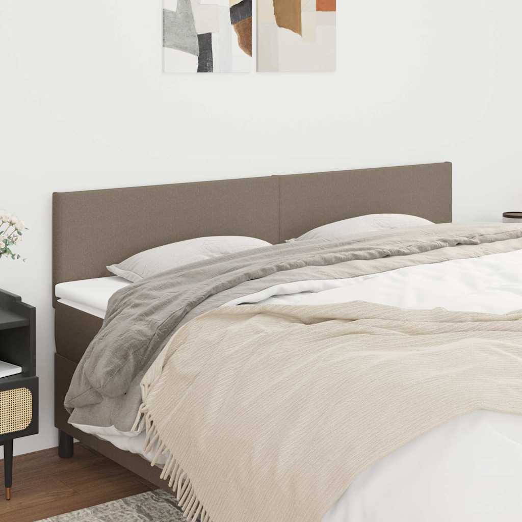 sengegavle 160x5x78/88 cm stof gråbrun