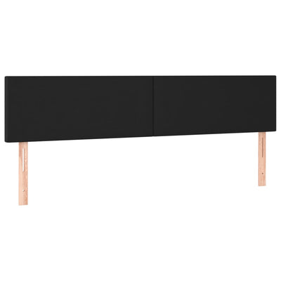sengegavle 160x5x78/88 cm kunstlæder sort