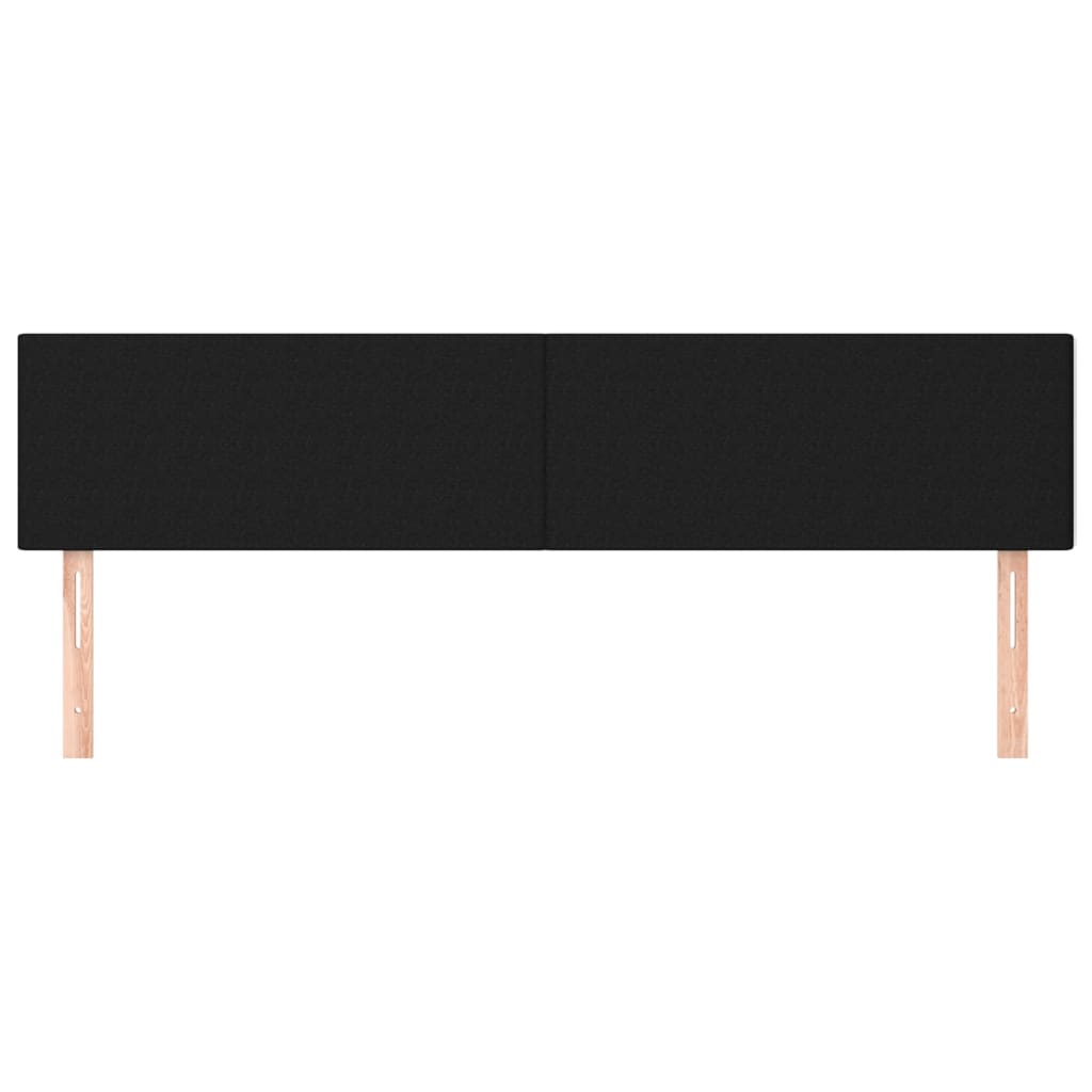 sengegavle 180x5x78/88 cm stof sort