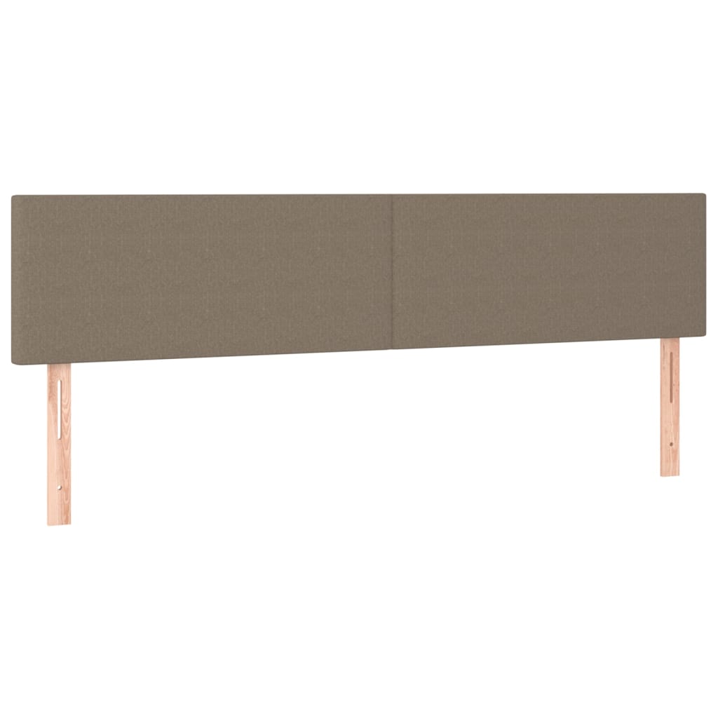 sengegavle 180x5x78/88 cm stof gråbrun