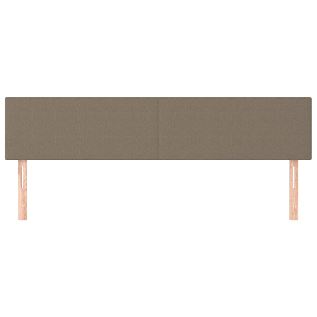 sengegavle 180x5x78/88 cm stof gråbrun