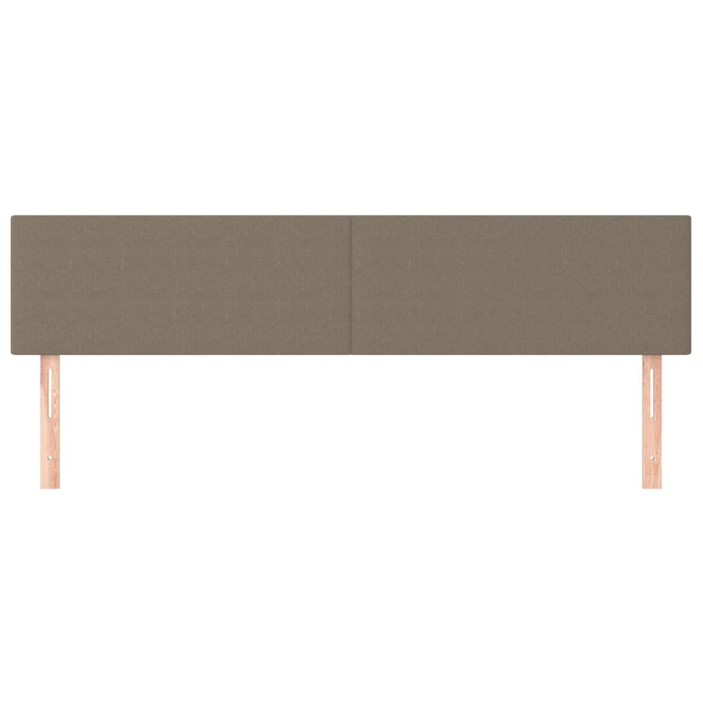 sengegavle 200x5x78/88 cm stof gråbrun