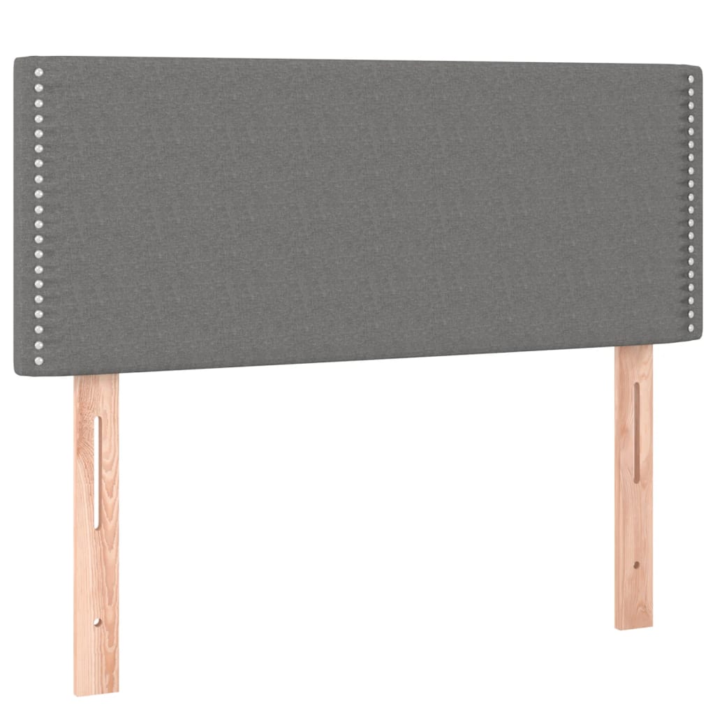 sengegavl 80x5x78/88 cm stof mørkegrå