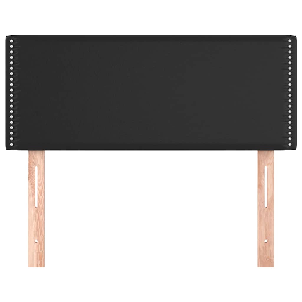 sengegavl 80x5x78/88 cm kunstlæder sort