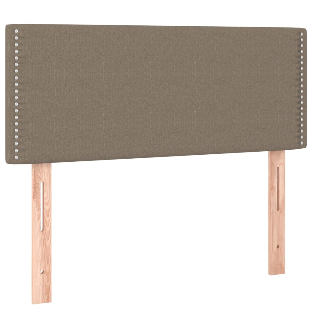 sengegavl 90x5x78/88 cm stof gråbrun
