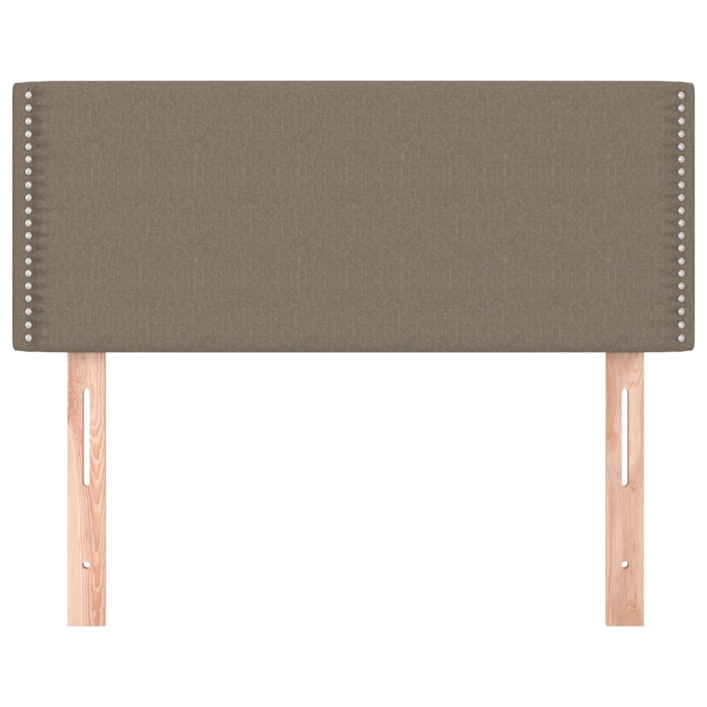 sengegavl 90x5x78/88 cm stof gråbrun