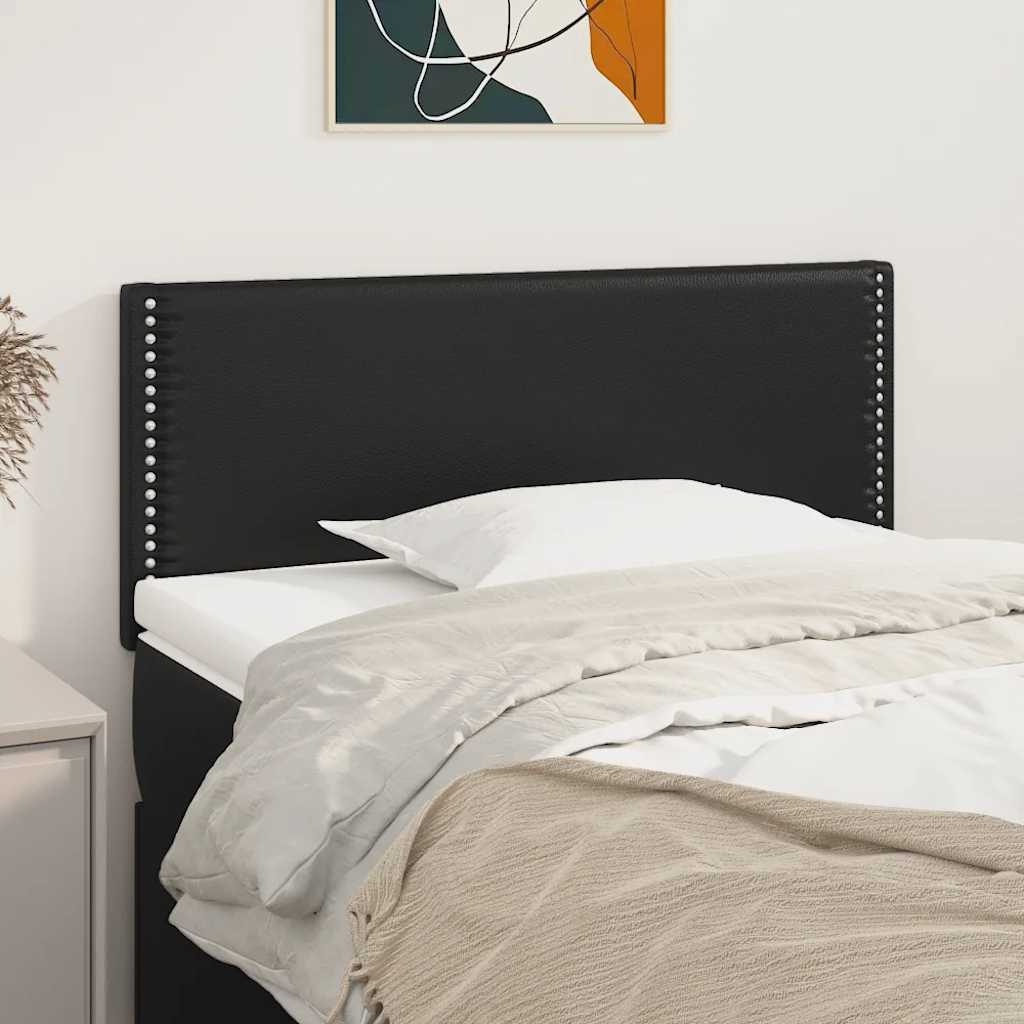 sengegavl 90x5x78/88 cm kunstlæder sort