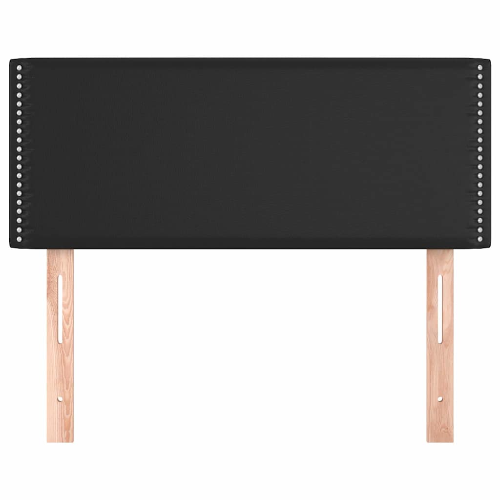 sengegavl 100x5x78/88 cm kunstlæder sort