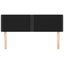 sengegavle 144x5x78/88 cm stof sort