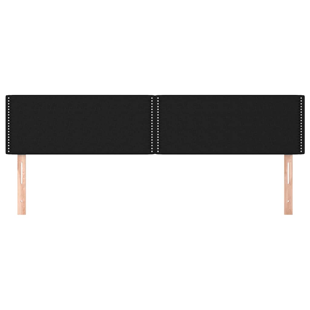 sengegavle 160x5x78/88 cm stof sort
