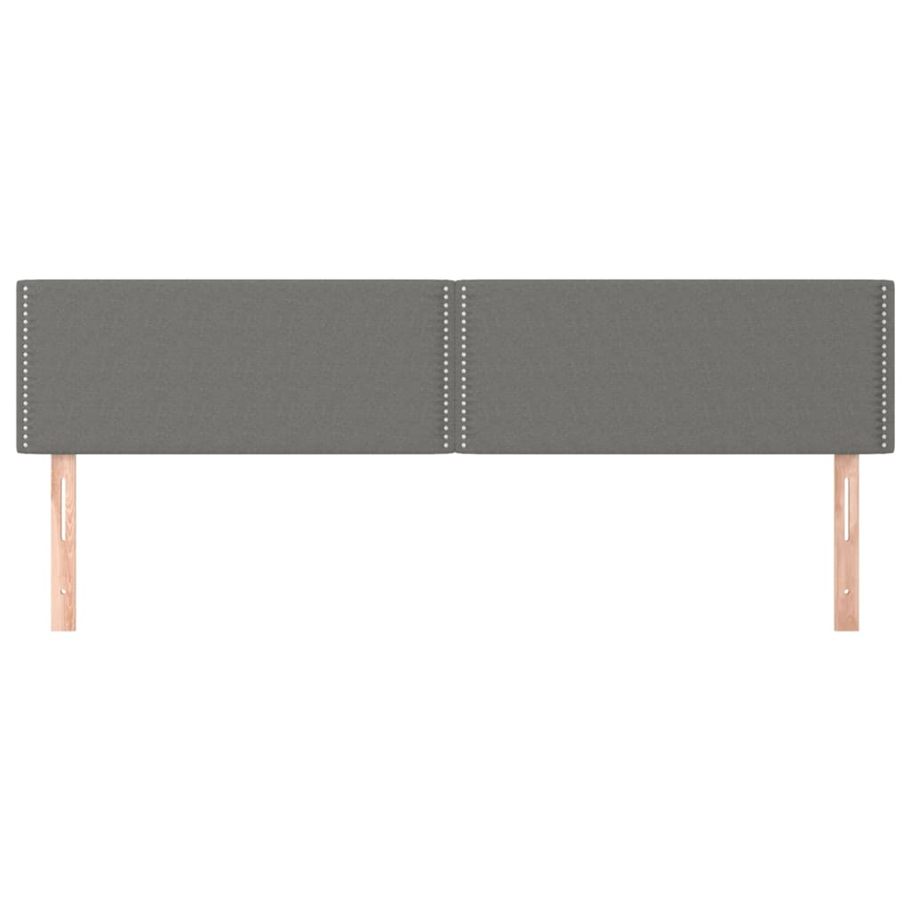 sengegavle 180x5x78/88 cm stof mørkegrå