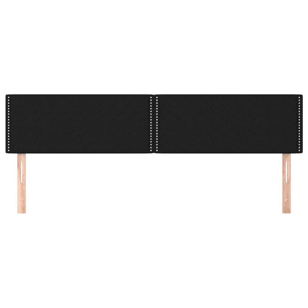 sengegavle 180x5x78/88 cm stof sort