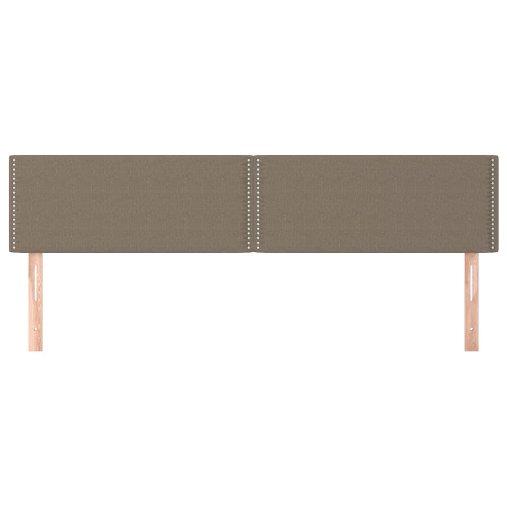 sengegavle 180x5x78/88 cm stof gråbrun