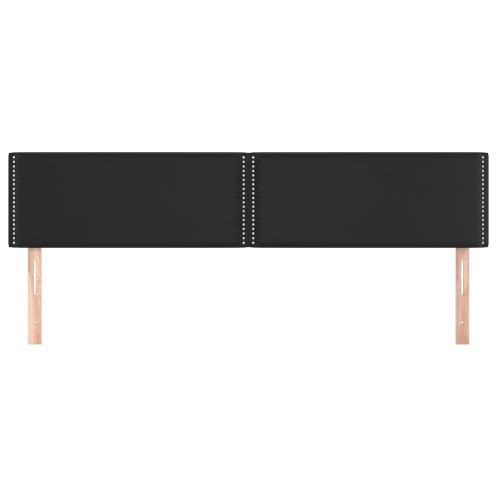 sengegavle 180x5x78/88 cm kunstlæder sort