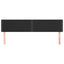 sengegavle 200x5x78/88 cm kunstlæder sort