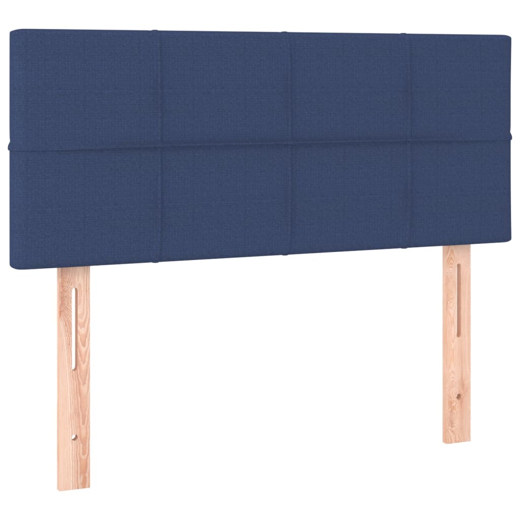 sengegavl 80x5x78/88 cm stof blå