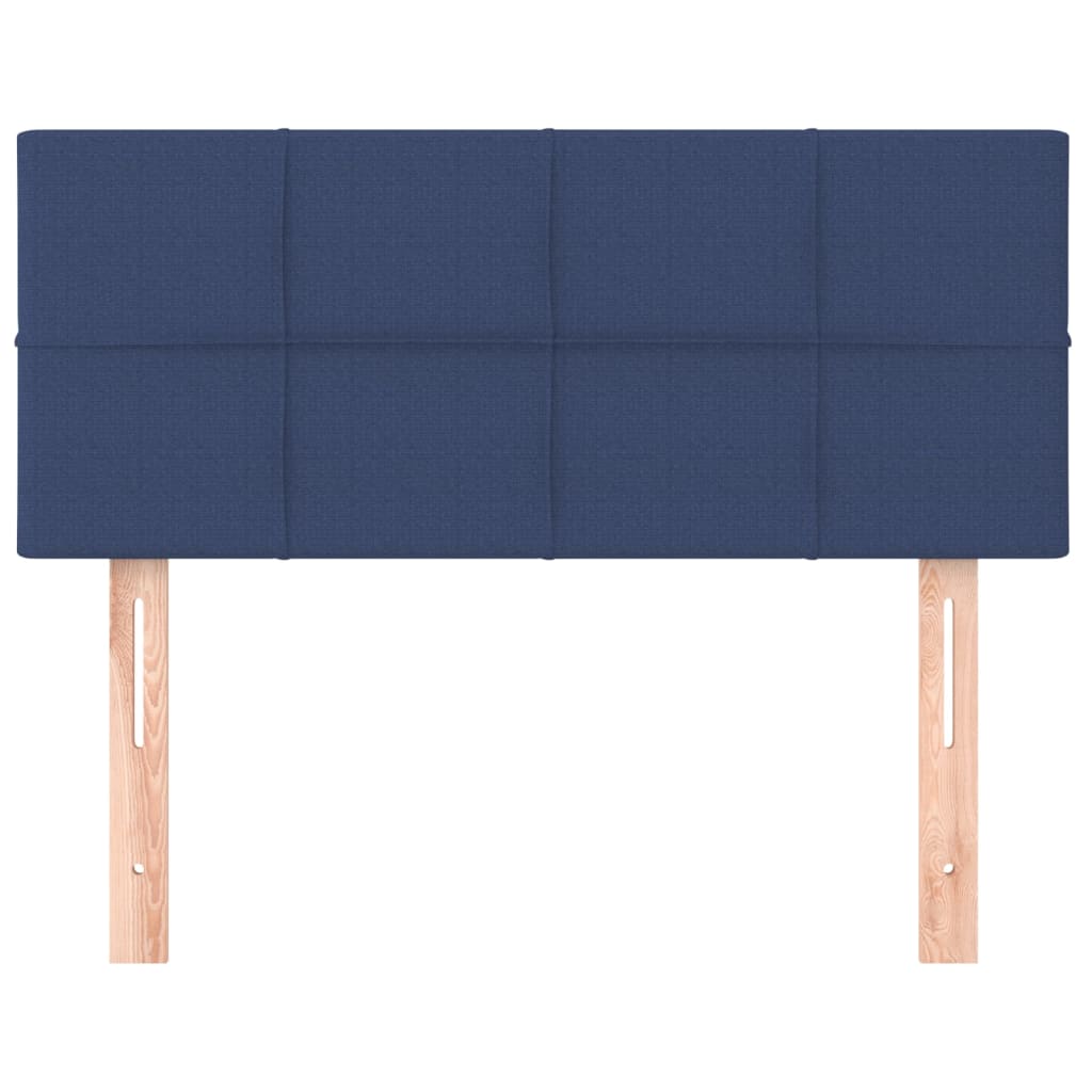 sengegavl 80x5x78/88 cm stof blå