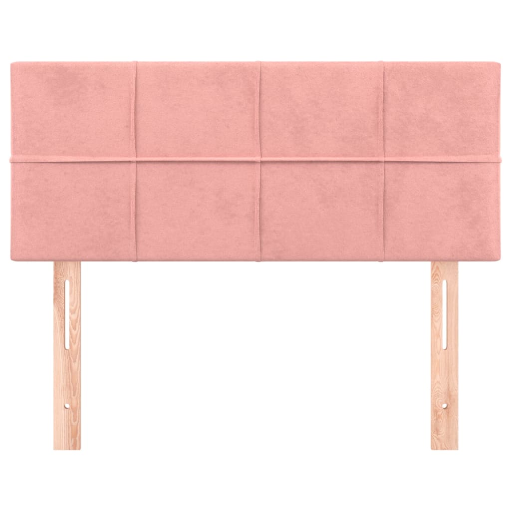 sengegavl 80x5x78/88 cm fløjl pink