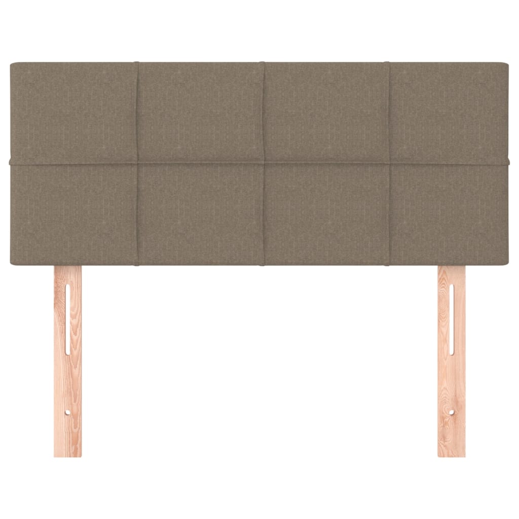 sengegavl 100x5x78/88 cm stof gråbrun