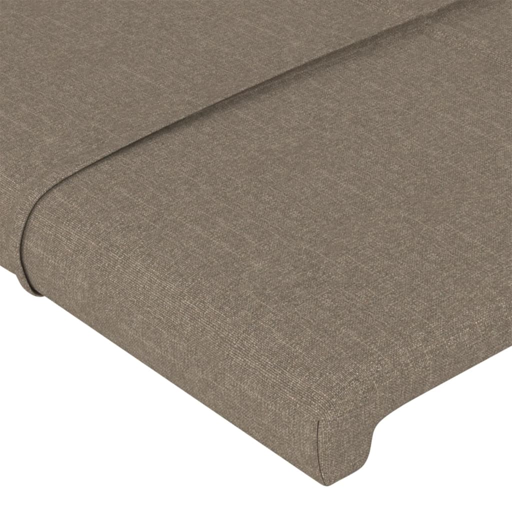 sengegavl 100x5x78/88 cm stof gråbrun