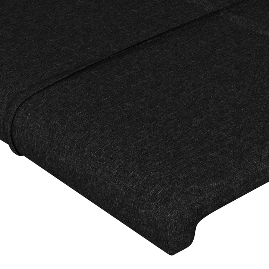 sengegavle 160x5x78/88 cm stof sort