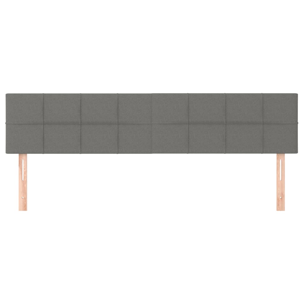 sengegavle 180x5x78/88 cm stof mørkegrå