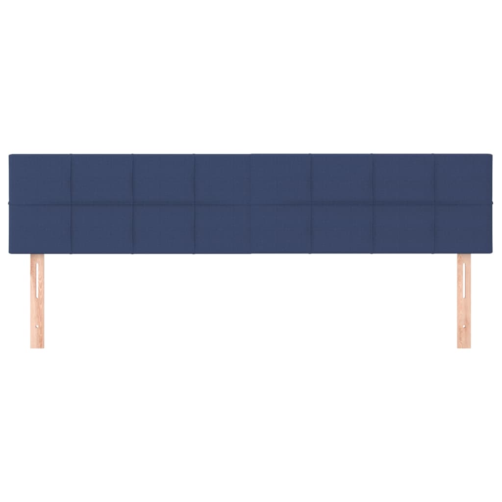 sengegavle 180x5x78/88 cm stof blå